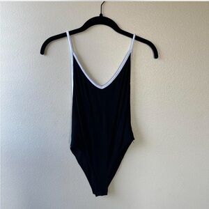 Boohoo Black and White Bodysuit